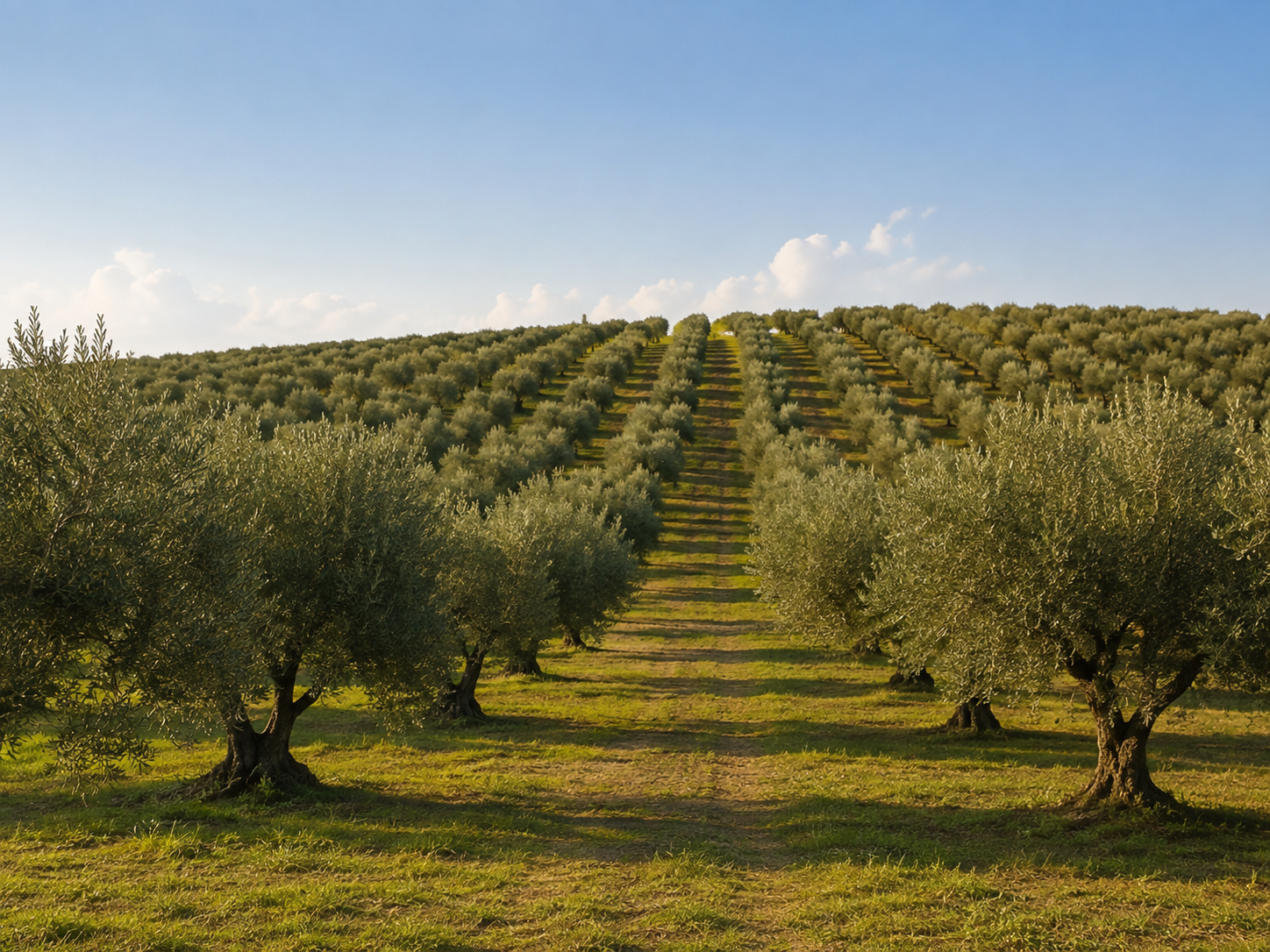 Our olive grove and the hands that tend it